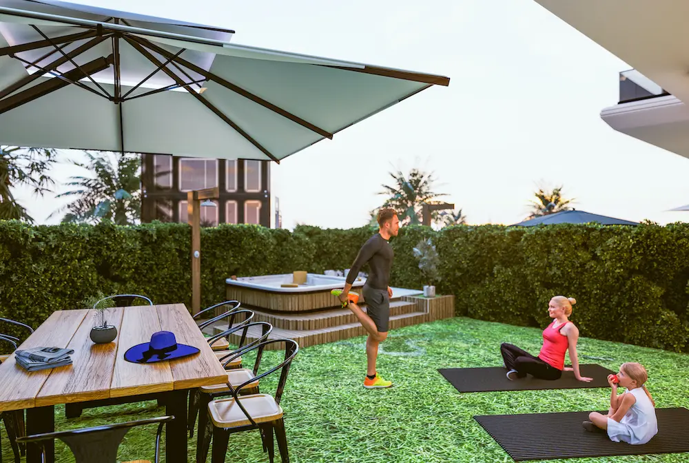 Garden area